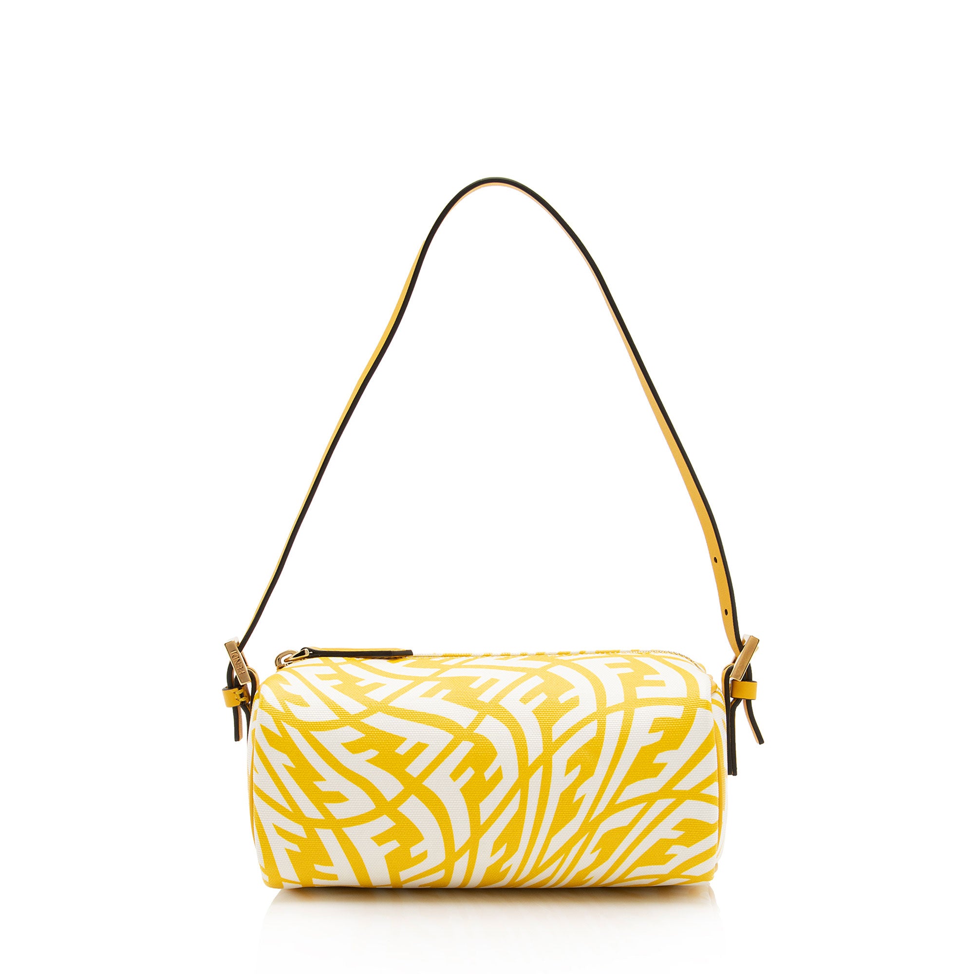 Fendi X Sarah Coleman Glazed Canvas FF Vertigo Mini Shoulder Bag (SHF CsUAub)