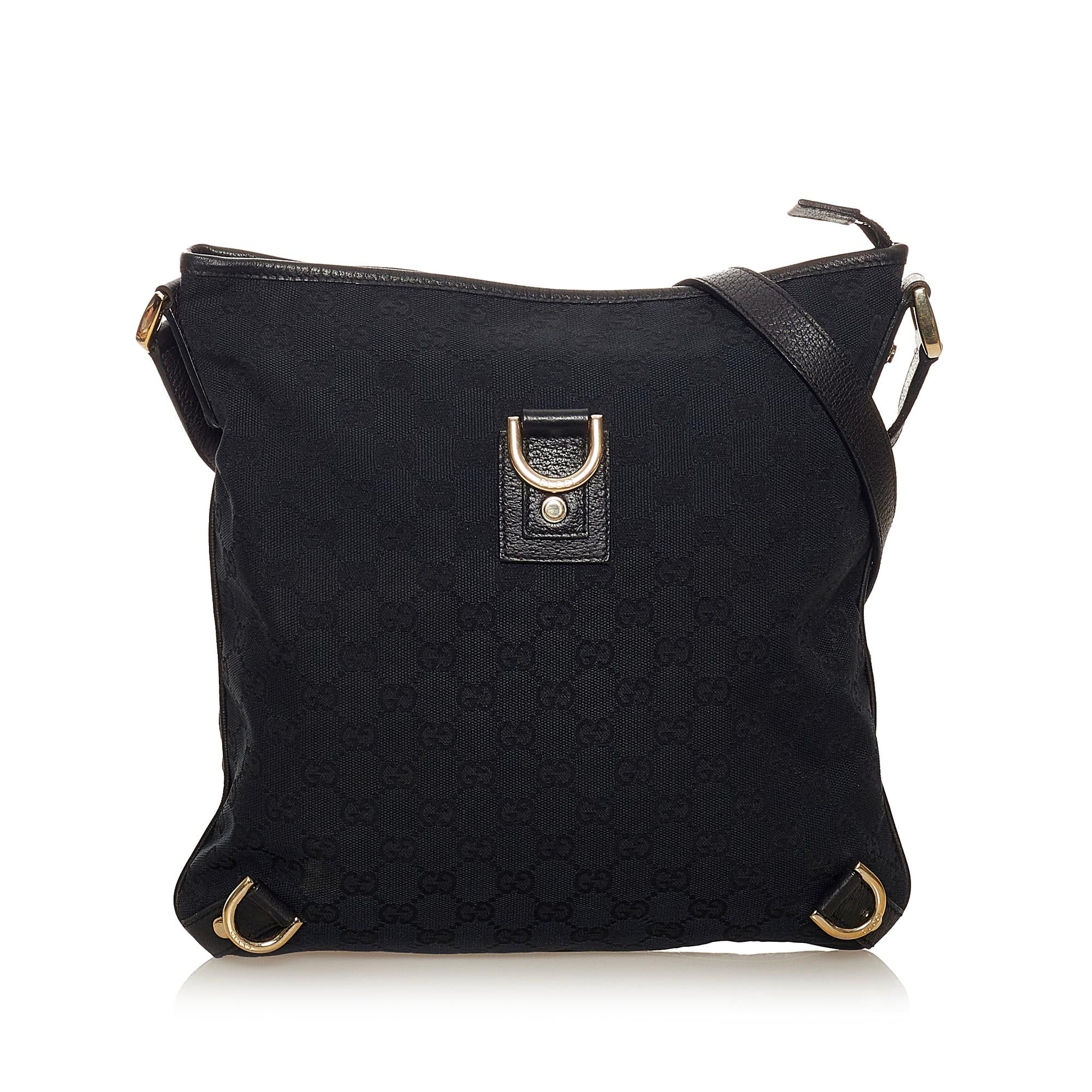 Gucci GG Canvas Abbey D Ring Crossbody Bag (SHG 27457)