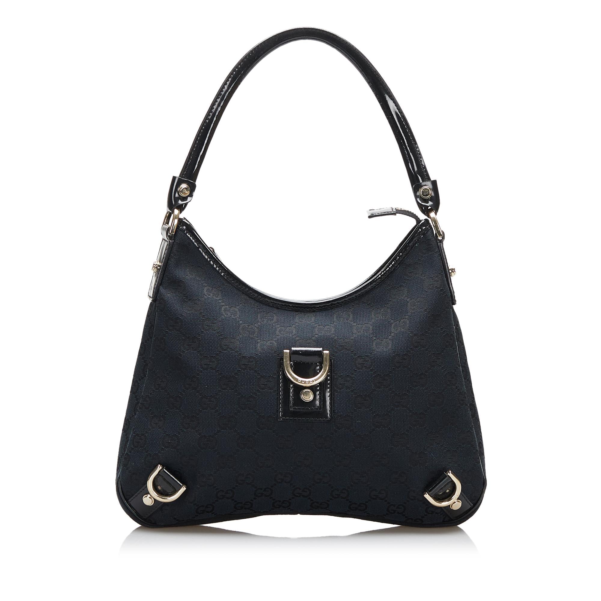 Gucci GG Canvas Abbey D Ring Shoulder Bag (SHG Q2yDex)