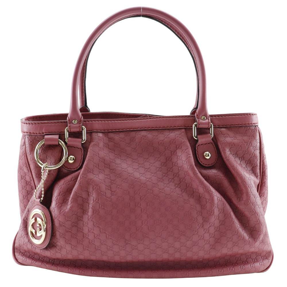 GUCCI Tote Bag 296835 マイクログッチシマ Sima leather pink Micro Guccisima Sukey