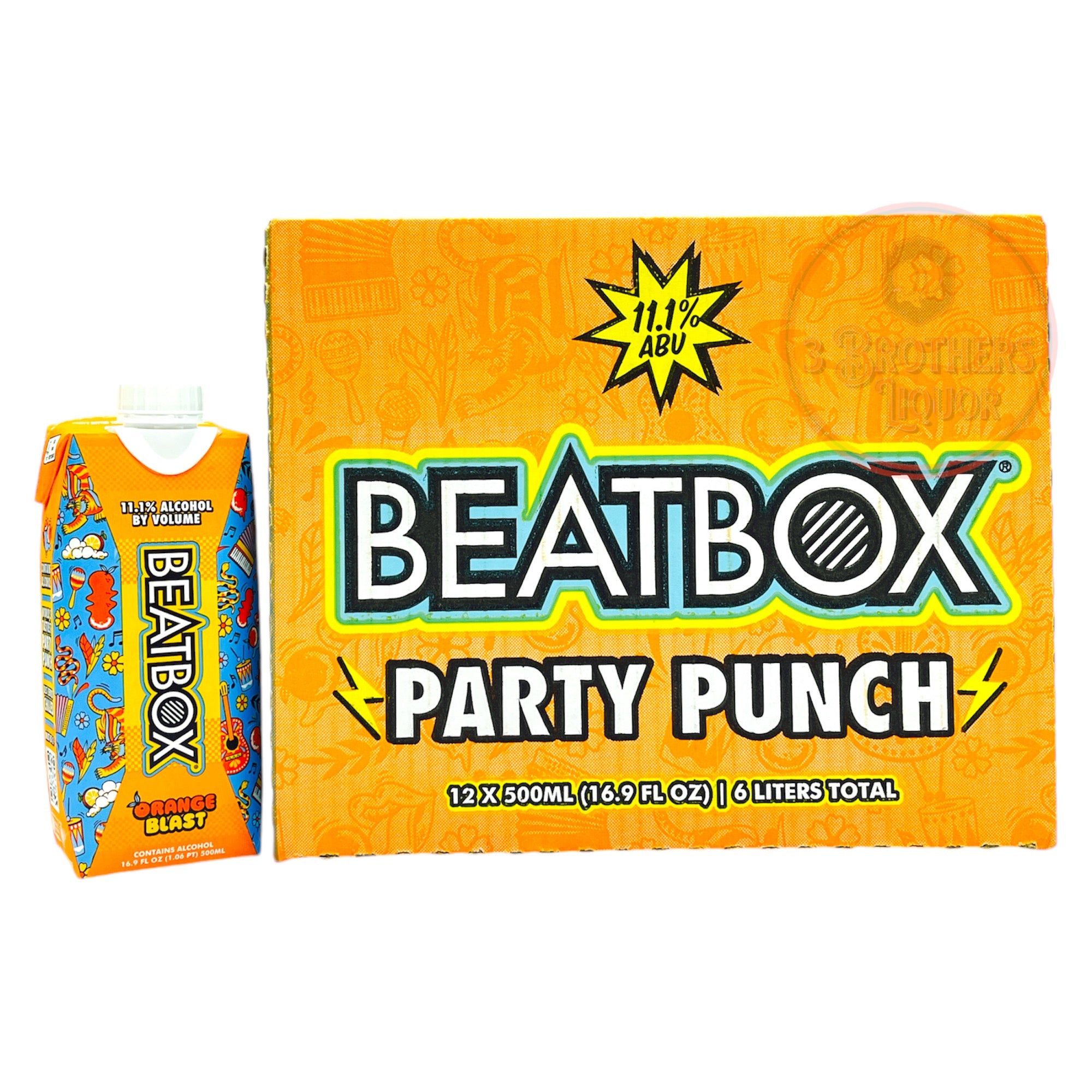 Beatbox Orange Blast Party Punch Flavored Wine Malt Beverage (12 x 500ML)