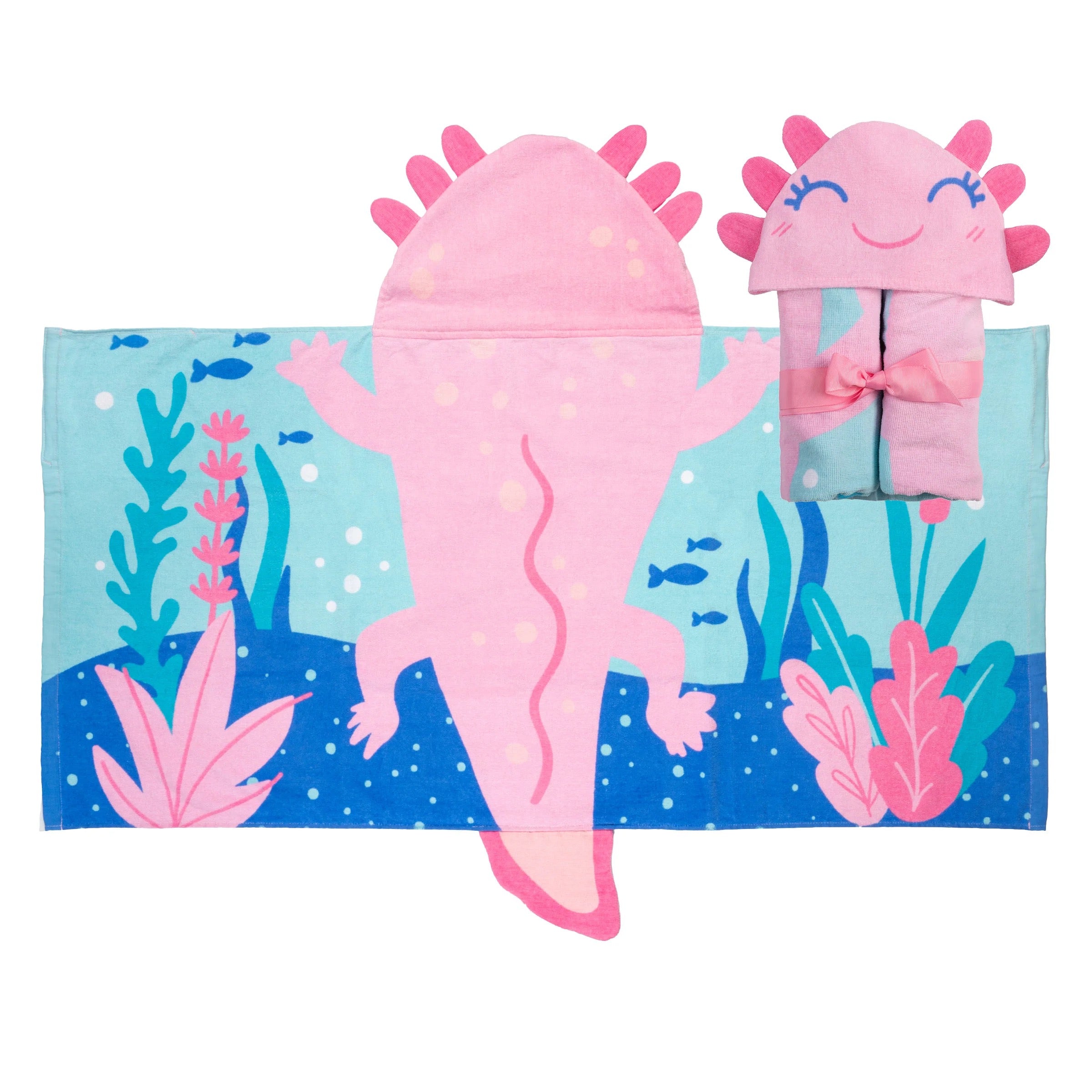 Stephen Joseph   Hooded Towel   Axolotl