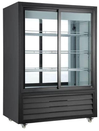 Canco RT 330L Double Sliding Door 39.5" Pass Through Display Refrigerator
