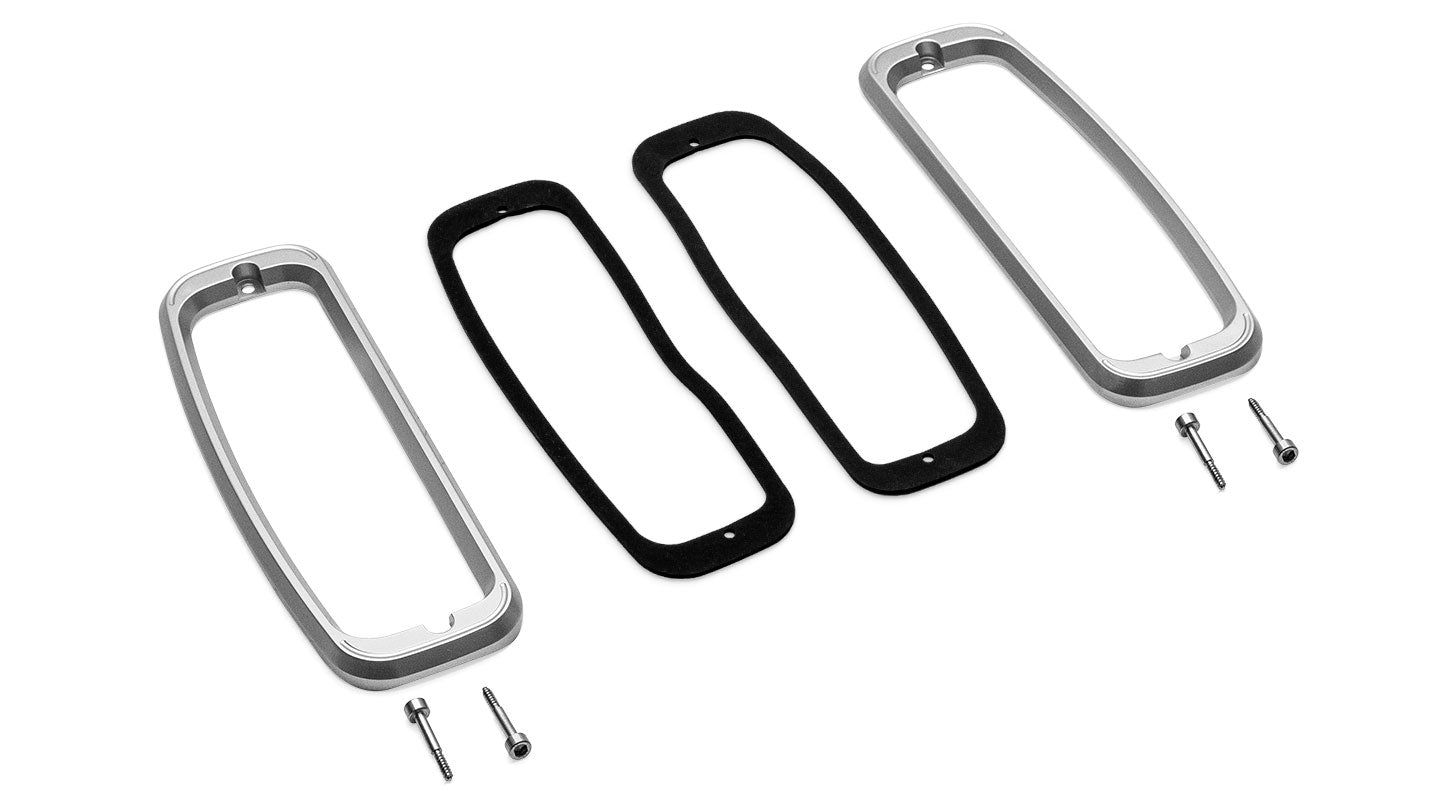TOMS OFFROAD Billet Aluminum Tail Light Bezels, pair