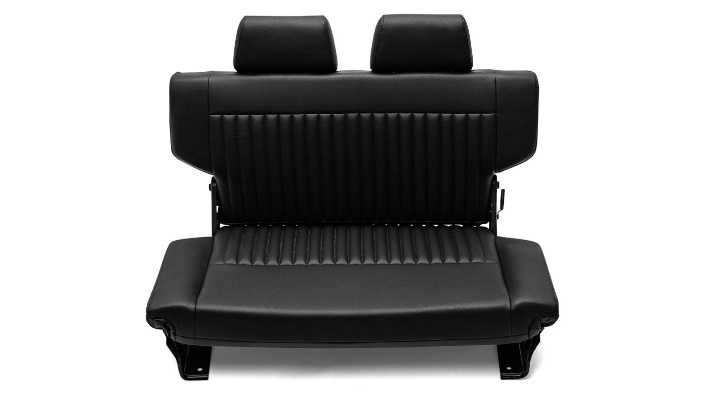 TOMS OFFROAD Premium Black Rear Fold & Tumble Seat w/ Brackets