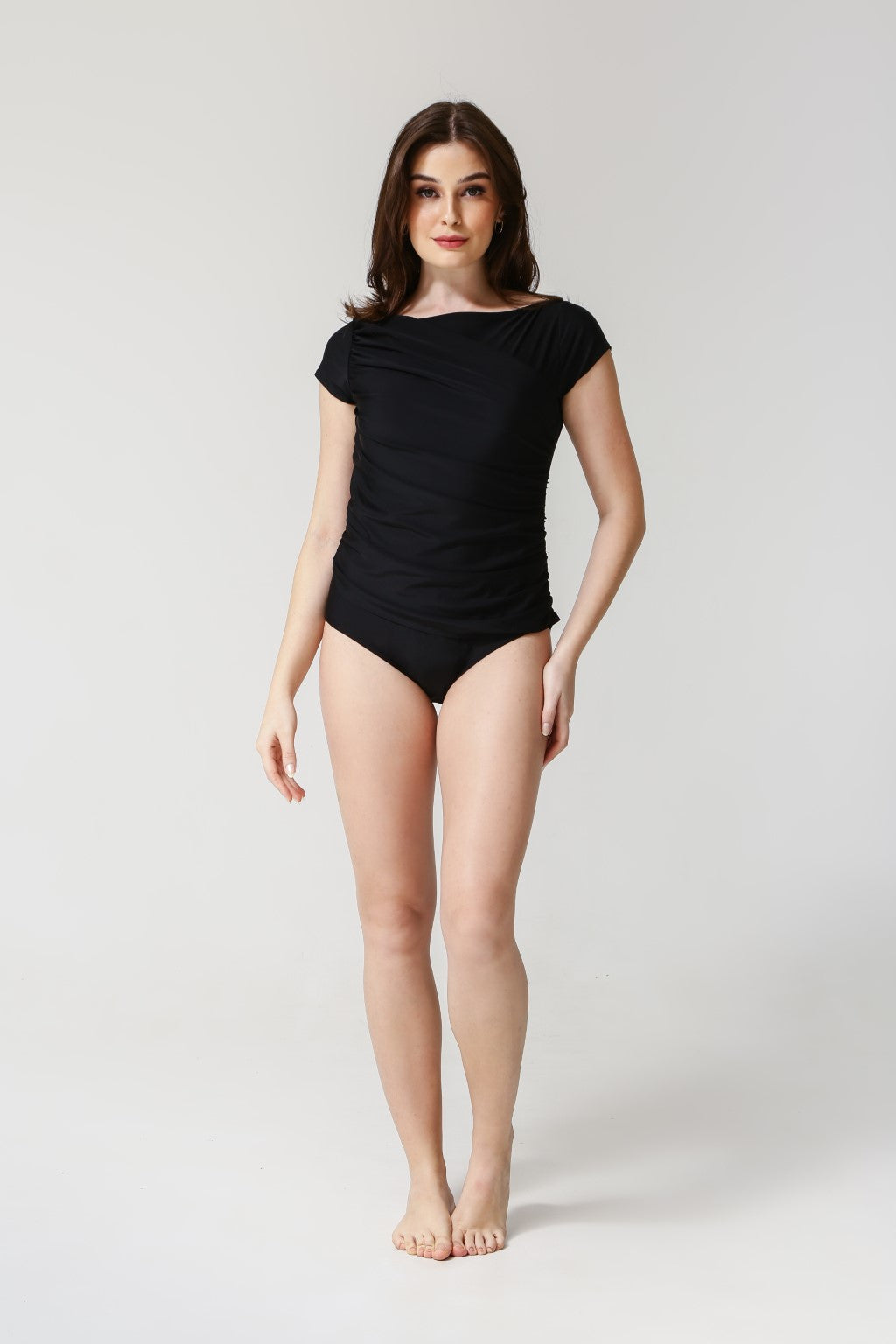 LANUUK Diana Midi Swimsuit   Black