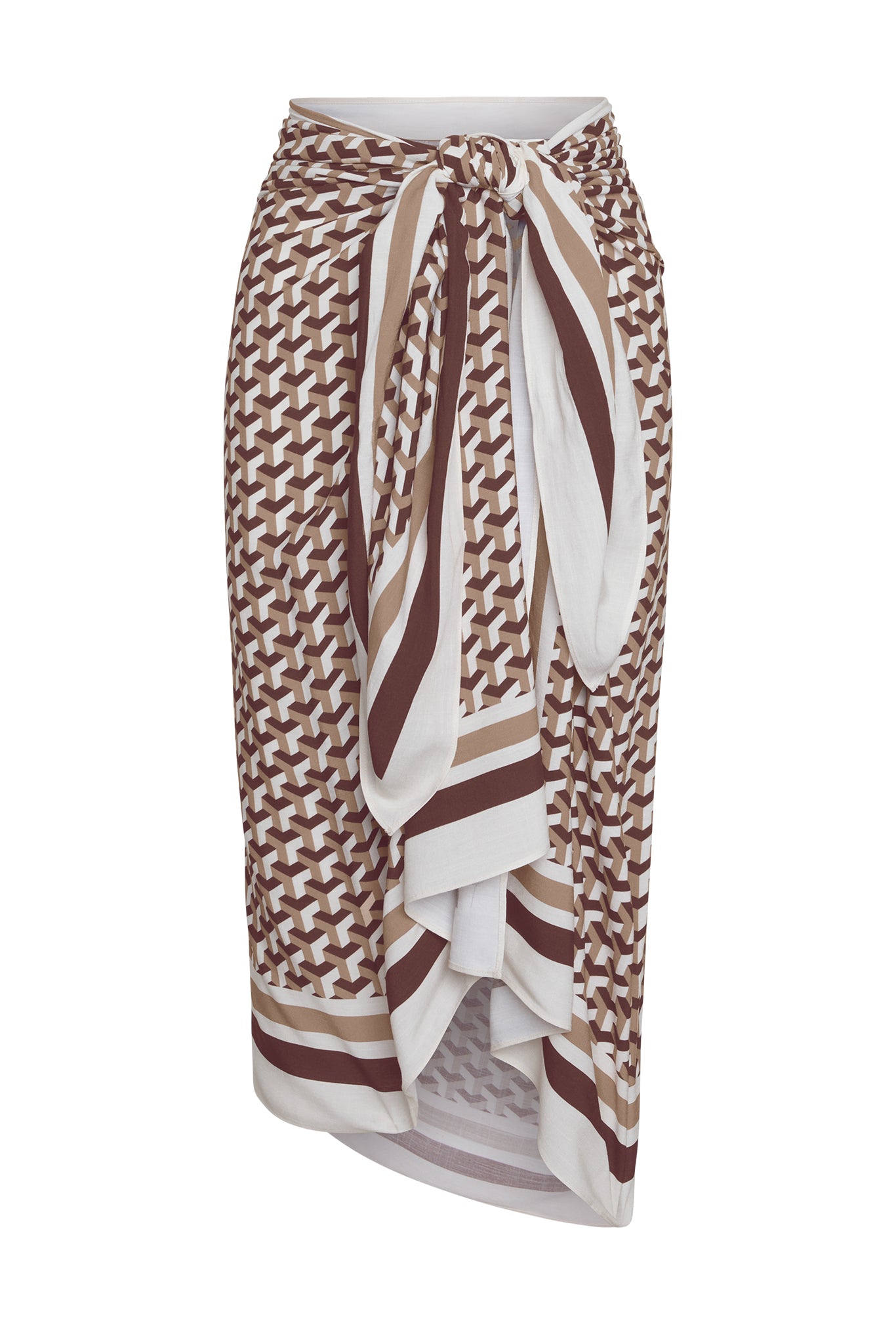 MONDAY SWIMWEAR Marina Piccola Sarong   Husk Geo