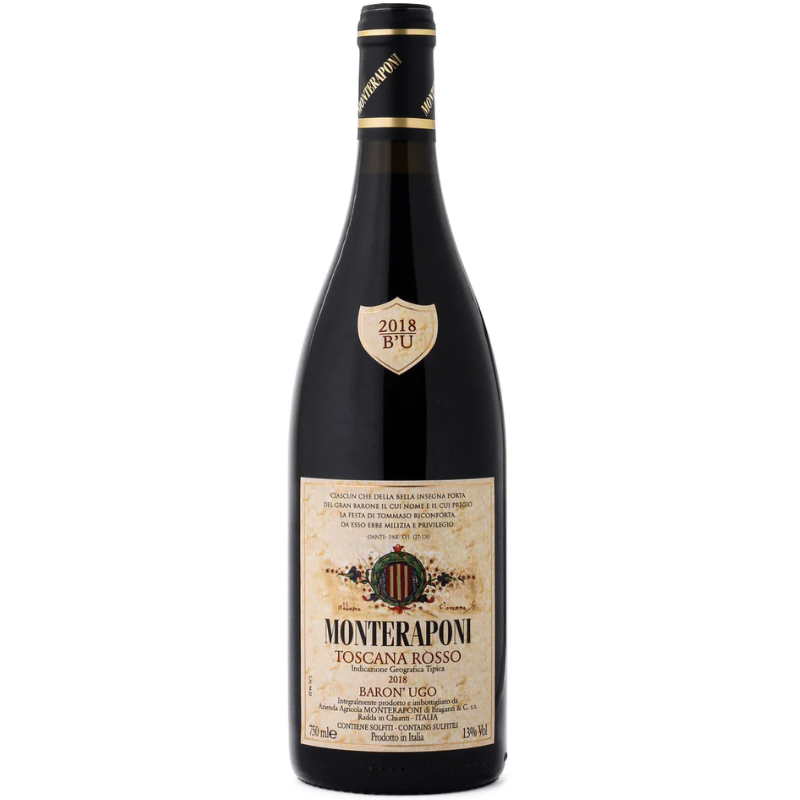 THE ANDOVER WINE MERCHANT Monteraponi Toscana Rosso 'Baron Ugo' 2018