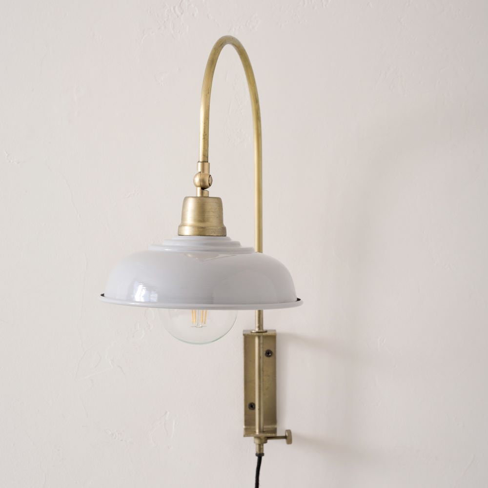VND0183 KALALOU Sybil Enamel Plug in Sconce