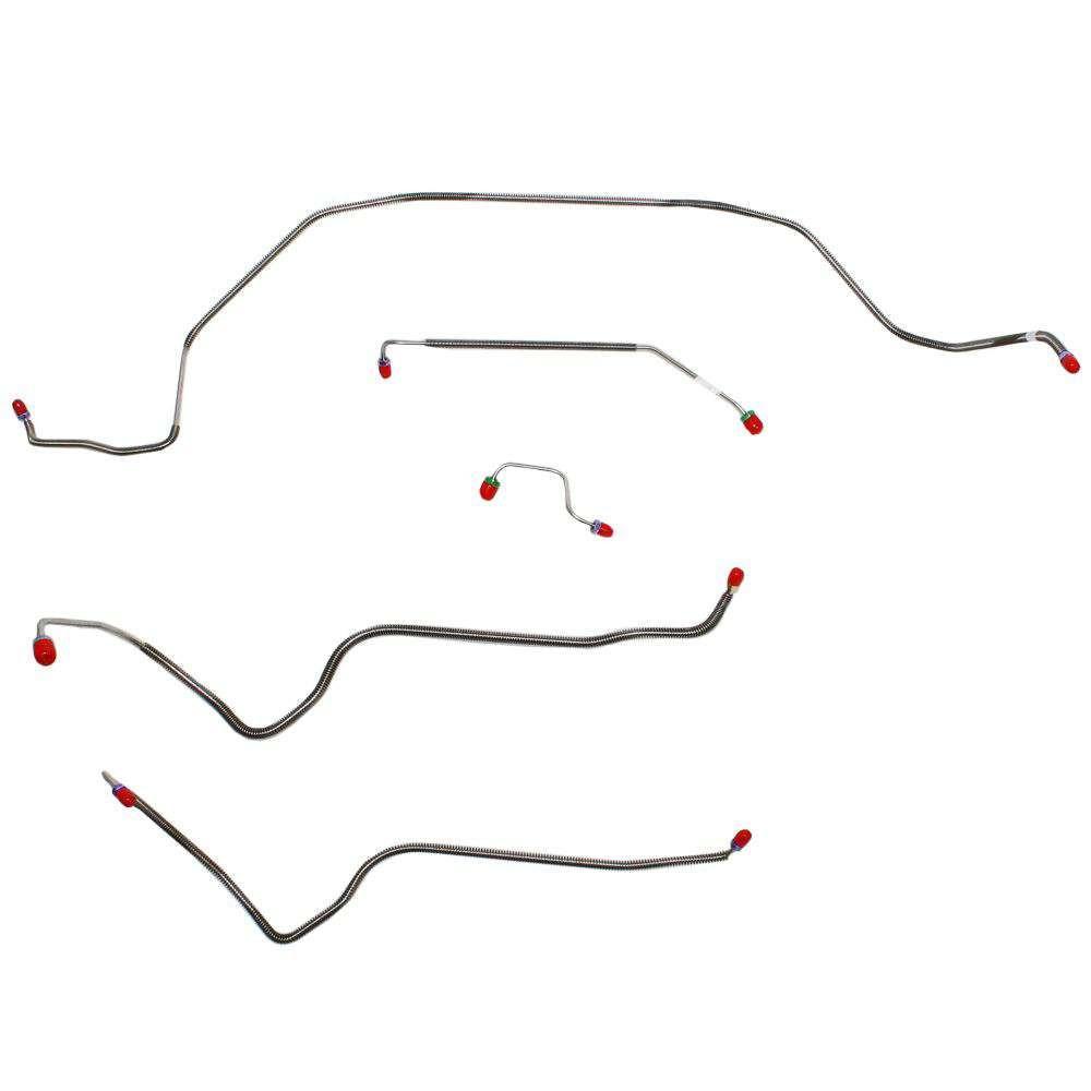 FINE LINES NKT7801SS  76 78 Datsun 280Z, Front Brake Line Kit, Stainless