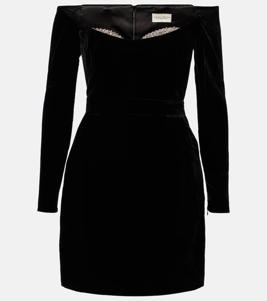 The New Arrivals Ilkyaz Ozel Farah crystal embellished silk minidress