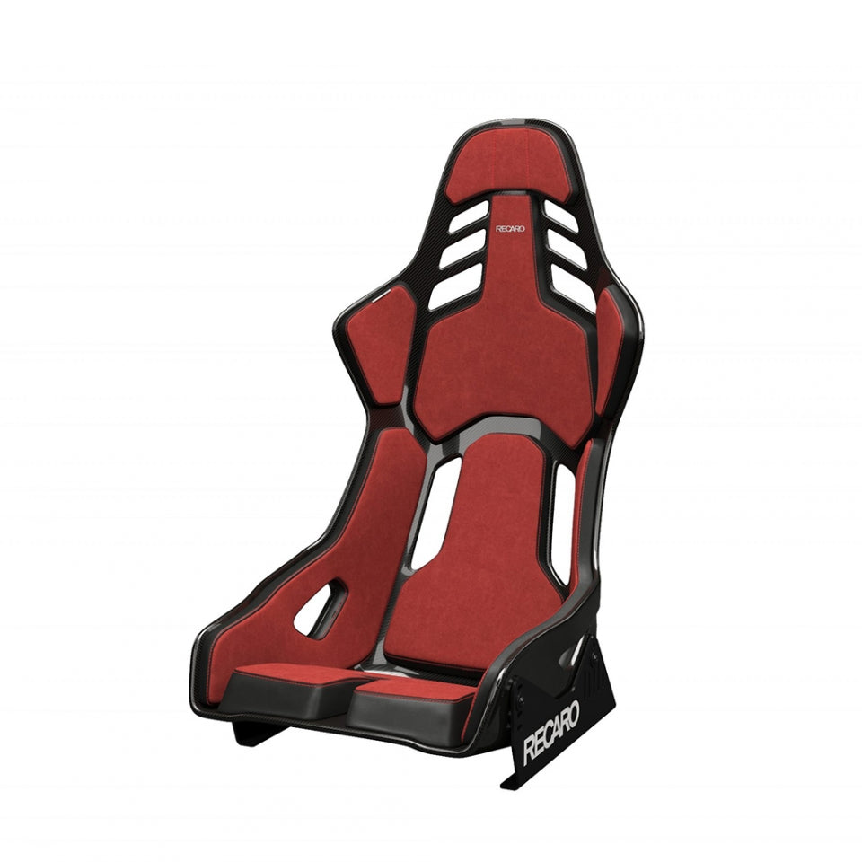 Recaro Podium CFK (CF/Kevlar) FIA/ABE Large/Left Hand Seat   Alcantara Blk/Leather Red