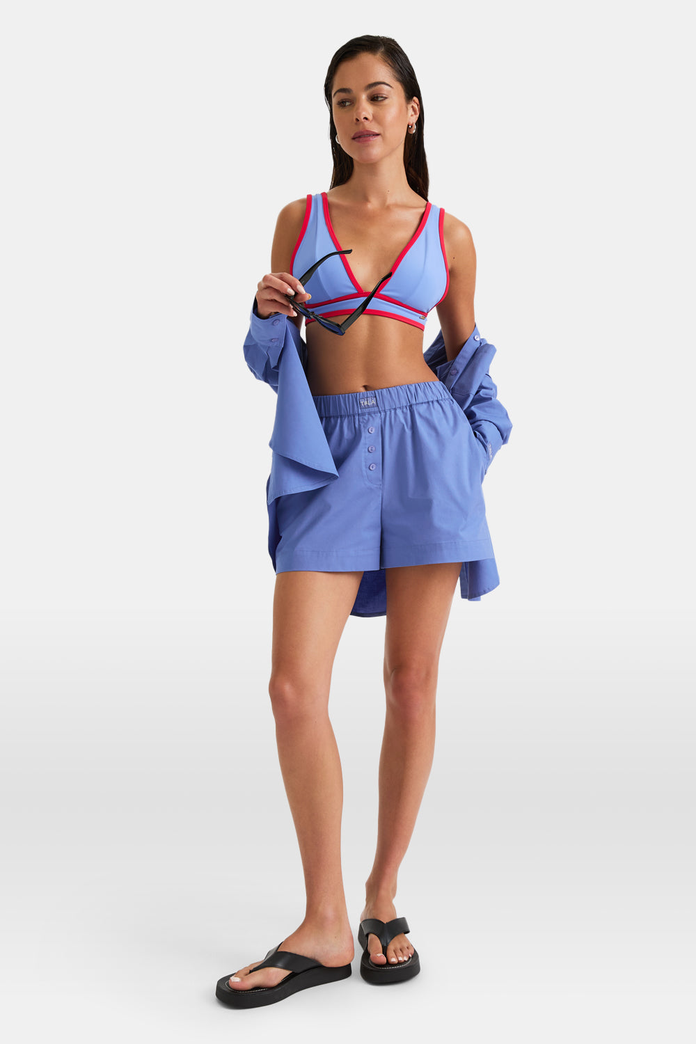 TALA Poplin Short   Positano Blue