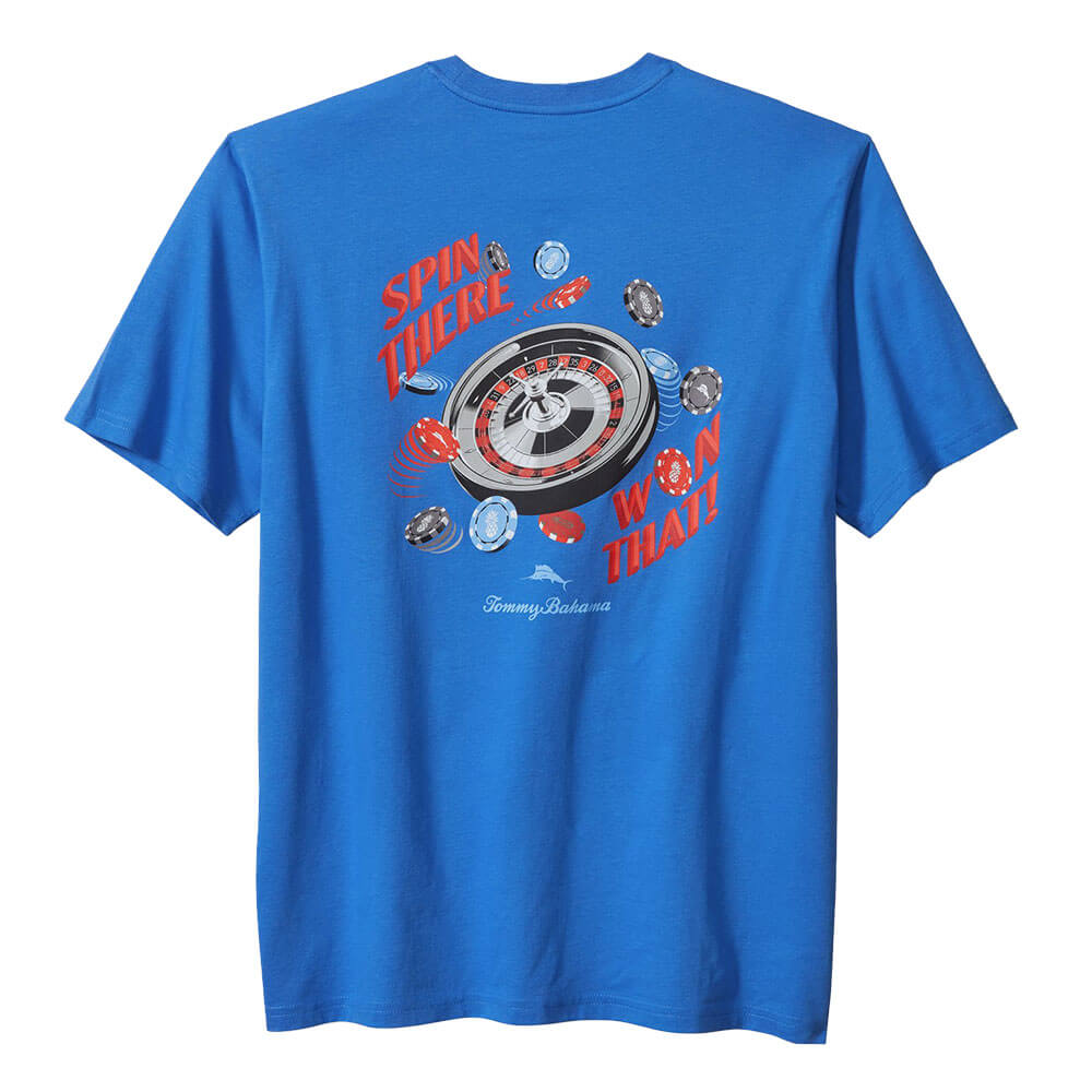 TOMMY BAHAMA MENS Tommy Bahama Spin There Won That Pocket Tee T Shirt   Palace Blue