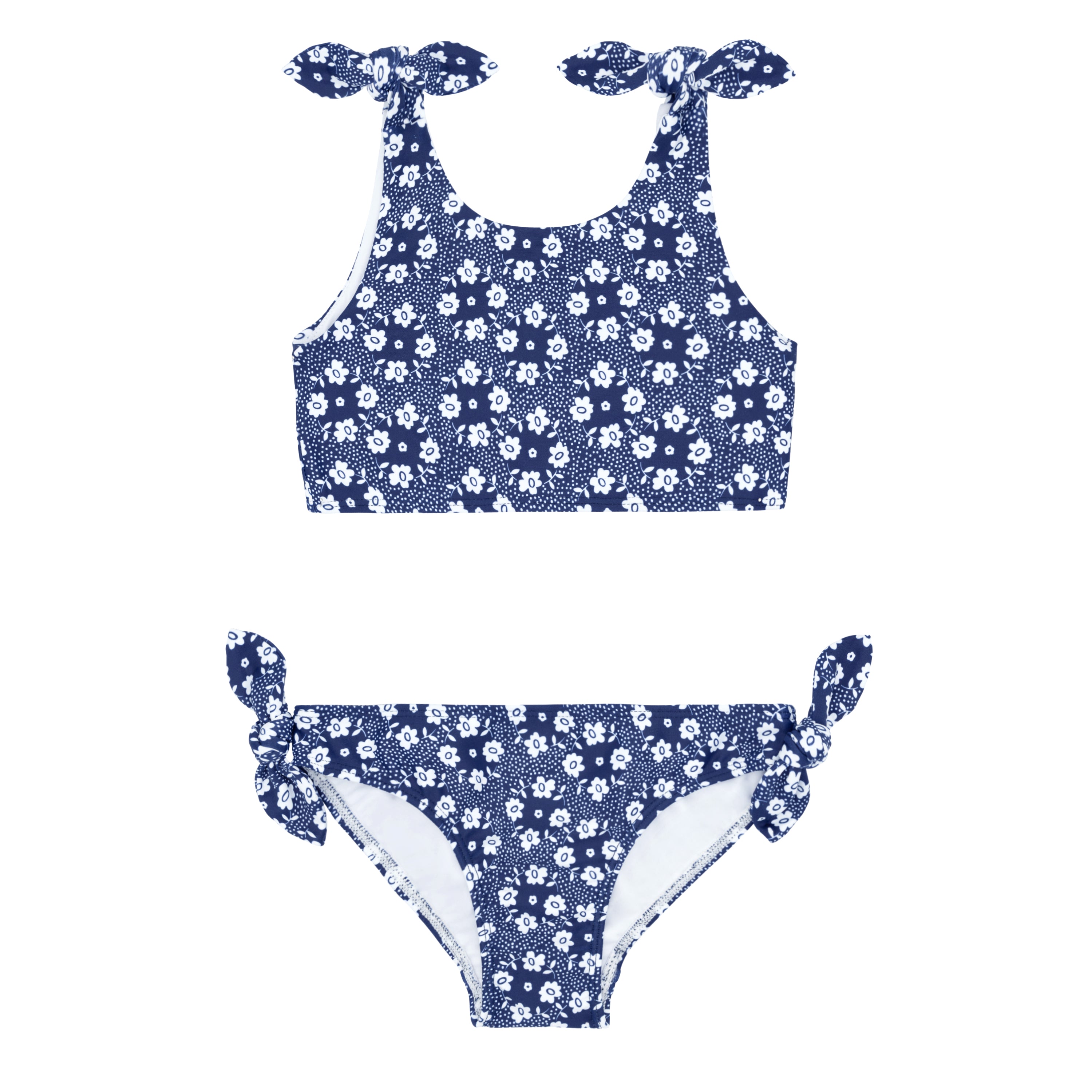 MINNOW girls ditch plains daisy tie knot bikini