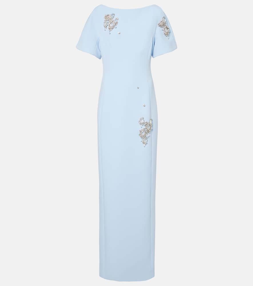 Safiyaa Lacin crystal embellished cocktail dress
