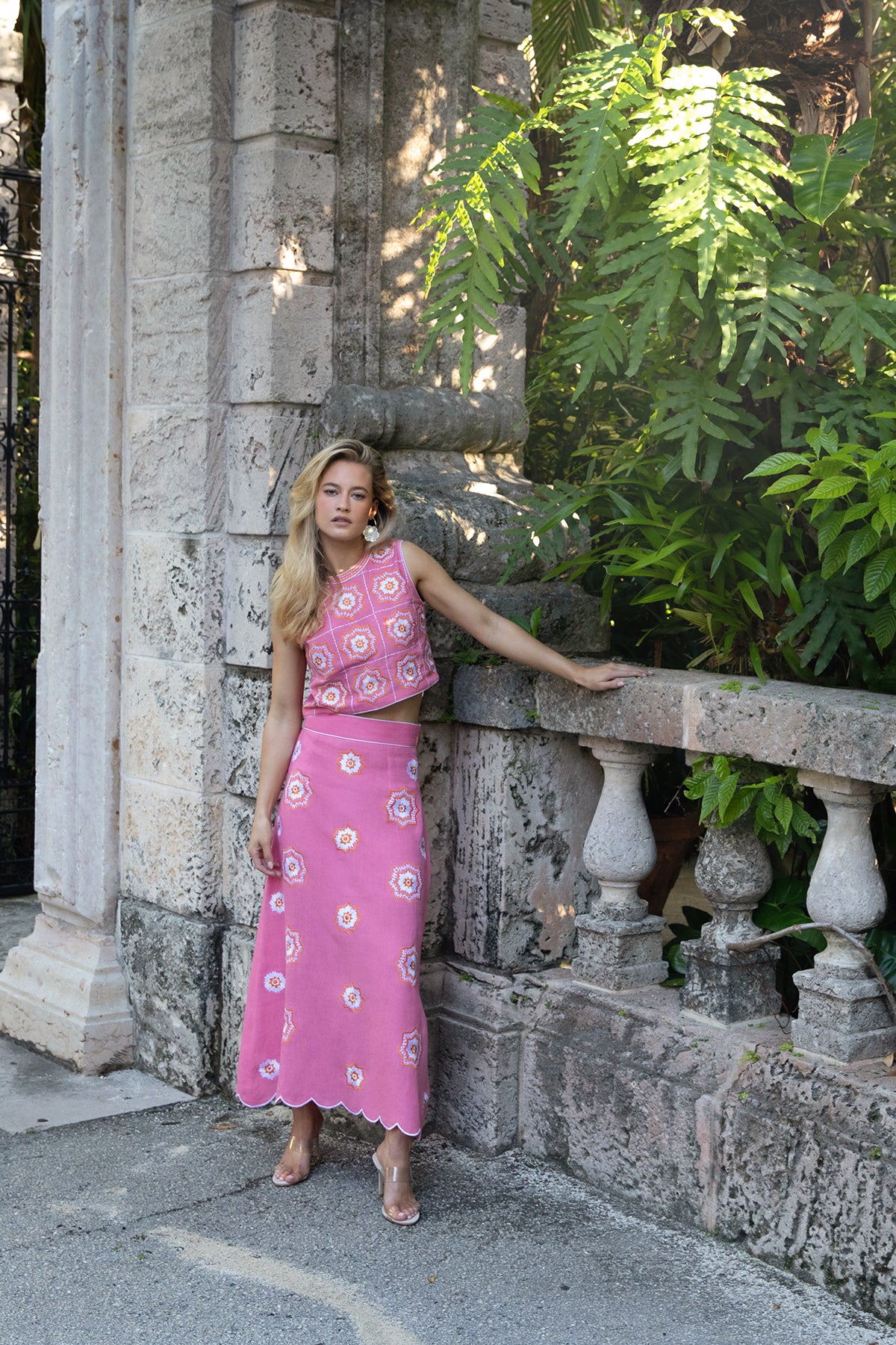 ASHA BY ASHLEY MCCORMICK Bougainvillea Sienna Skirt