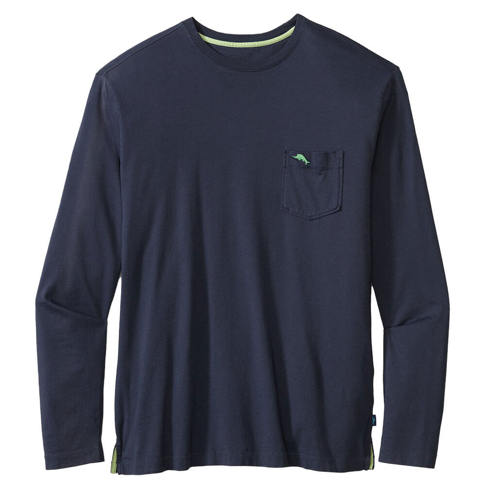 TOMMY BAHAMA MENS Tommy Bahama New Bali Skyline Long Sleeve T Shirt   Blue Note