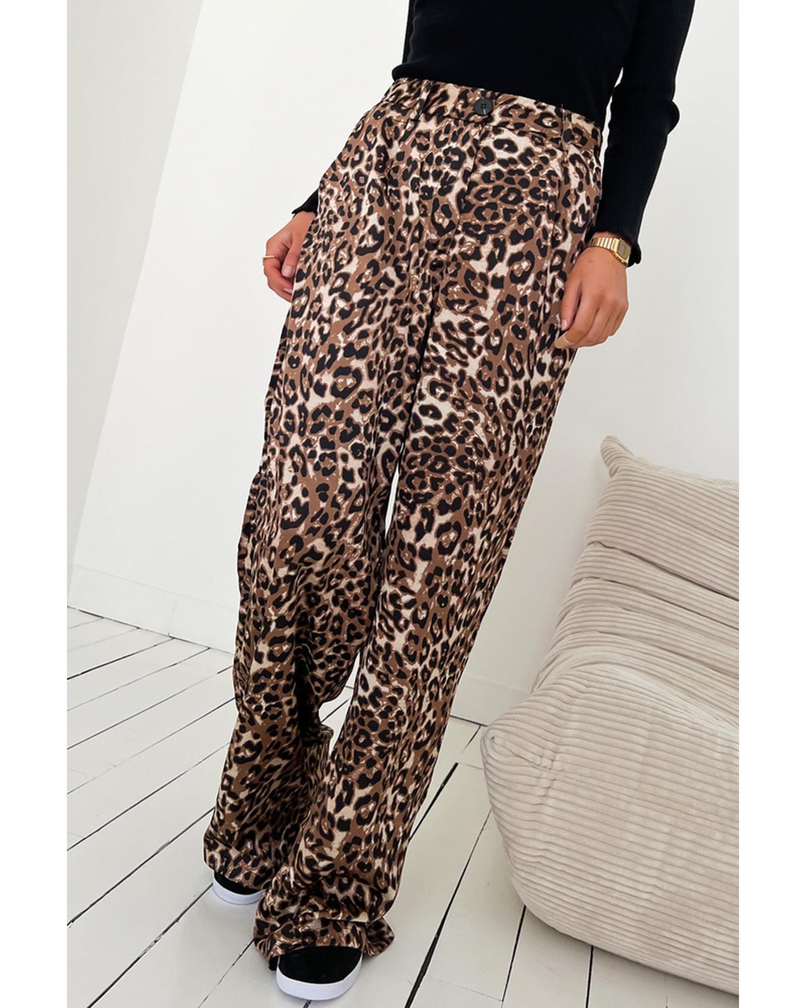 BRIGHTSHOP Azura Exchange Black High Waist Wide Leg Pants   8 US