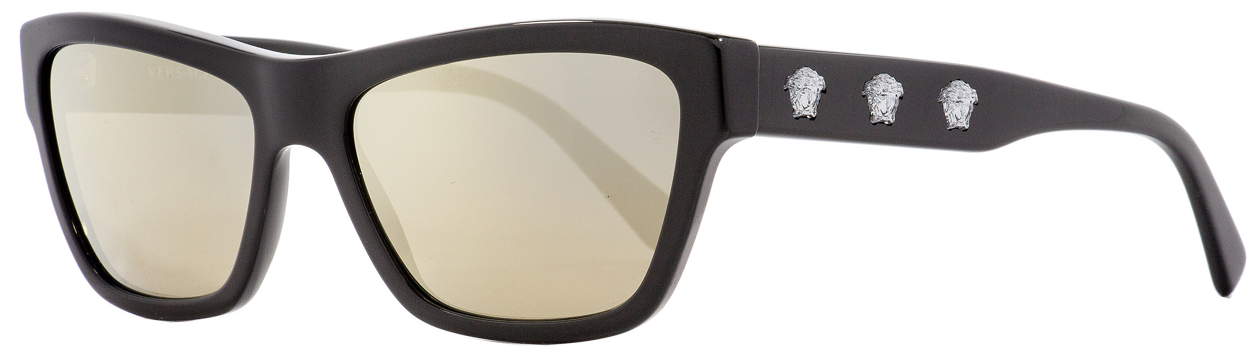 Versace Rectangular Sunglasses VE4344 GB1 1V Black 56mm 4344