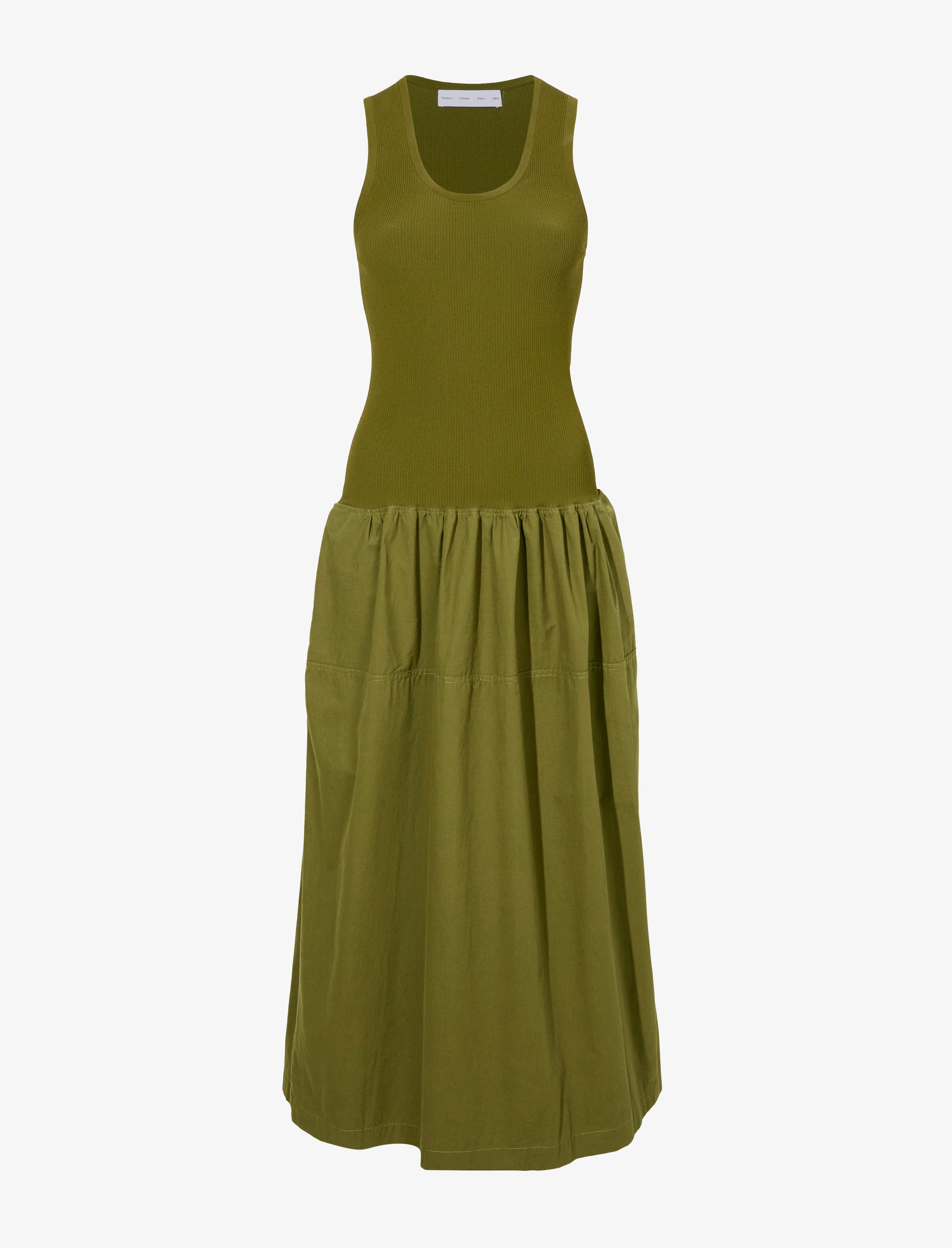 PROENZA SCHOULER WHITE LABEL Malia Dress in Peached Poplin