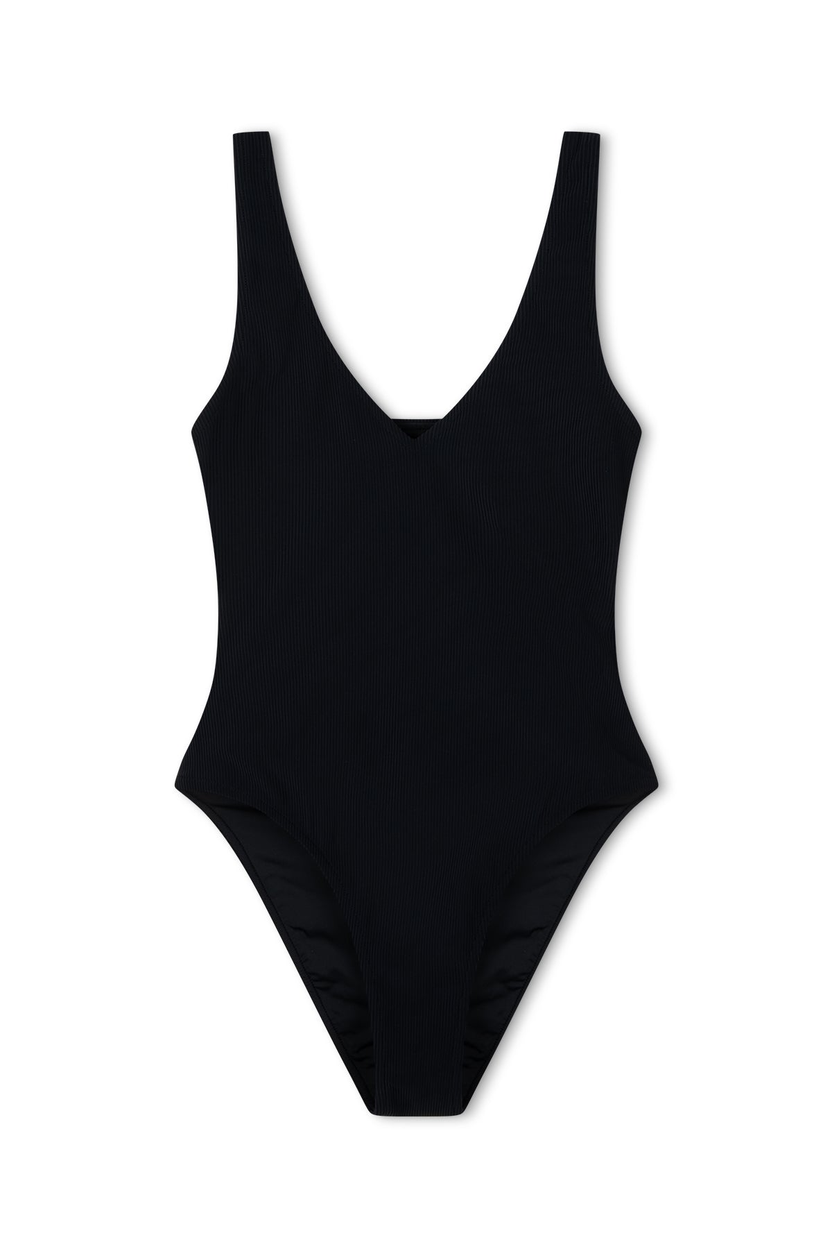 ZULU & ZEPHYR Signature Stripe Bikini One Piece   Black