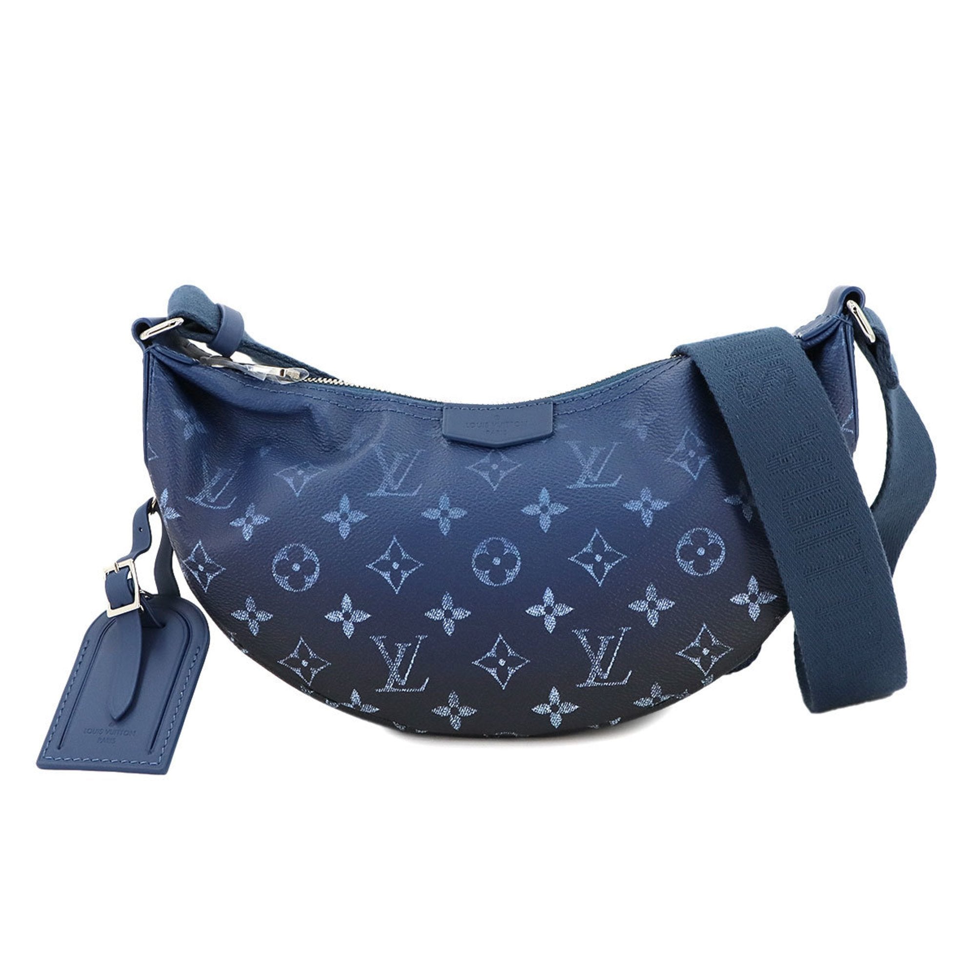 2275 Louis Vuitton blue Navy Canvas Pouch Sling Bag (Pre Owned)