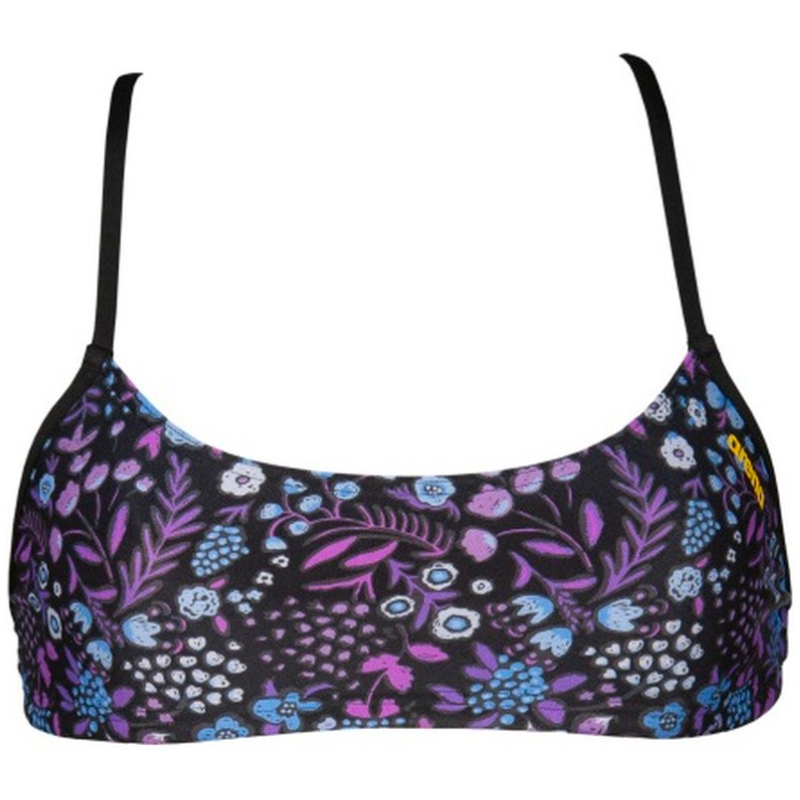 ARENA WOMEN'S BANDEAU PLAY BIKINI TOP   MULTI BLACK