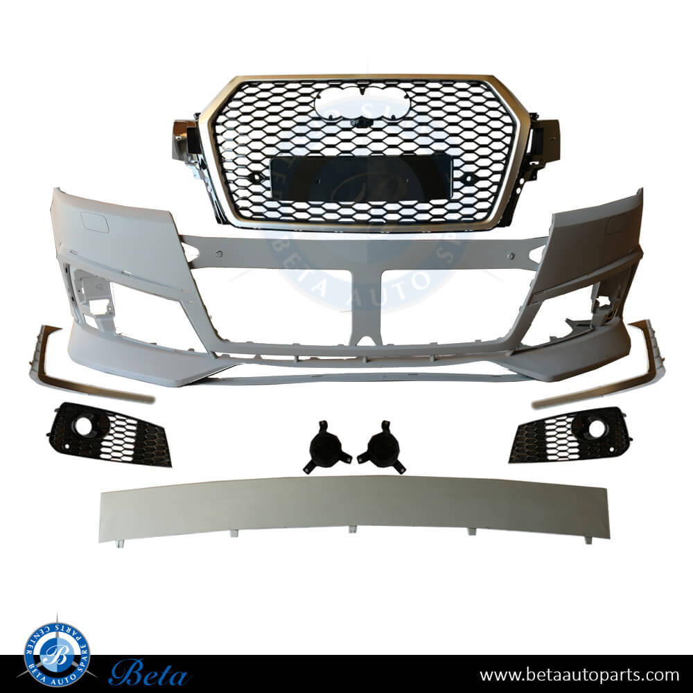 BETAAUTOPARTS Audi Q7 (2016 2019), Front Bumper Rsq7 Look with PDC with Washer, China, 4M0807065RS