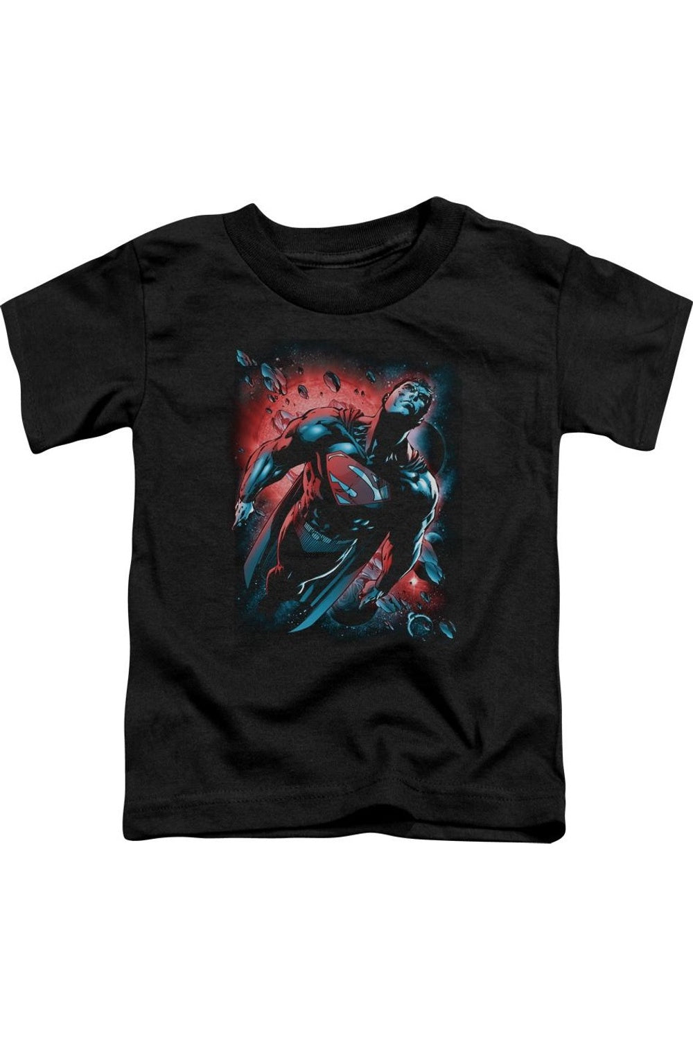 2712 Superman Red Sun Short Sleeve Toddler Tee   T Shirt