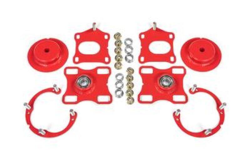 BMR SUSPENSION BMR 11 14 Ford Mustang / Shelby GT500 Caster Camber Plates   Red