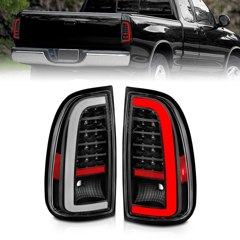Anzo Fits 00 06 Toyota Tundra LED Taillights W/ Light Bar Black Housing Clear