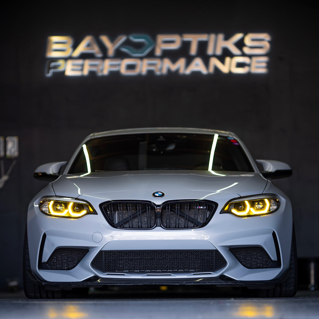 BAYOPTIKS BMW M2 2 Series 2018 21 CSL Yellow Headlight DRL Module Upgrade