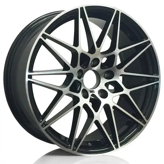 RAC B18 19x9.5 5x120 +40 72.6 Gloss Black With Machined Face