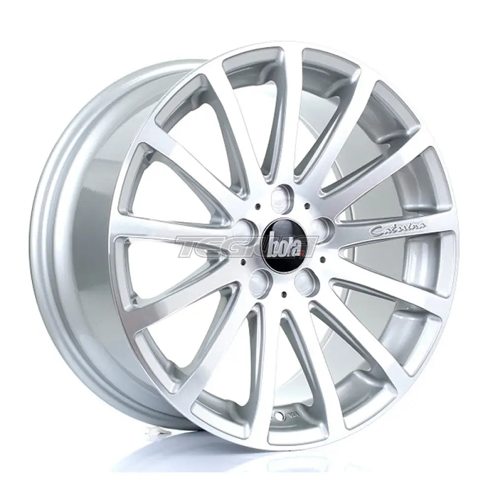 BOLA XTR Alloy Wheel 18x8.5 5x120.65 ET40 To 45 72.6mm CB Silver Polished Face