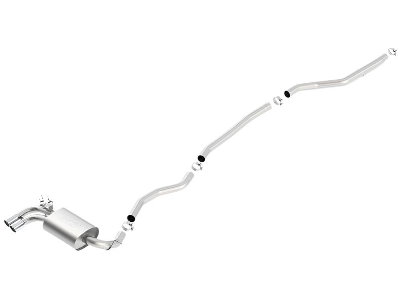 Borla 12 15 BMW 328i Sedan 2.0L AT/MT RWD Dual Left Rear Exit Catback Exhaust
