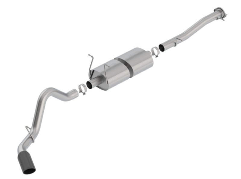 Borla 15 19 Chevy Silverado 2500 6.0L CC/STD Bed/153.7in WB S Type Catback Exhaust Black Chrome Tip