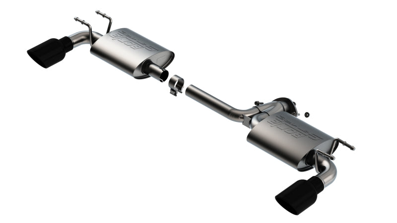 Borla 19 21 Mazda 3 Hatchback 2.0/2.5L NA S Type Axle back Black Chrome Tips