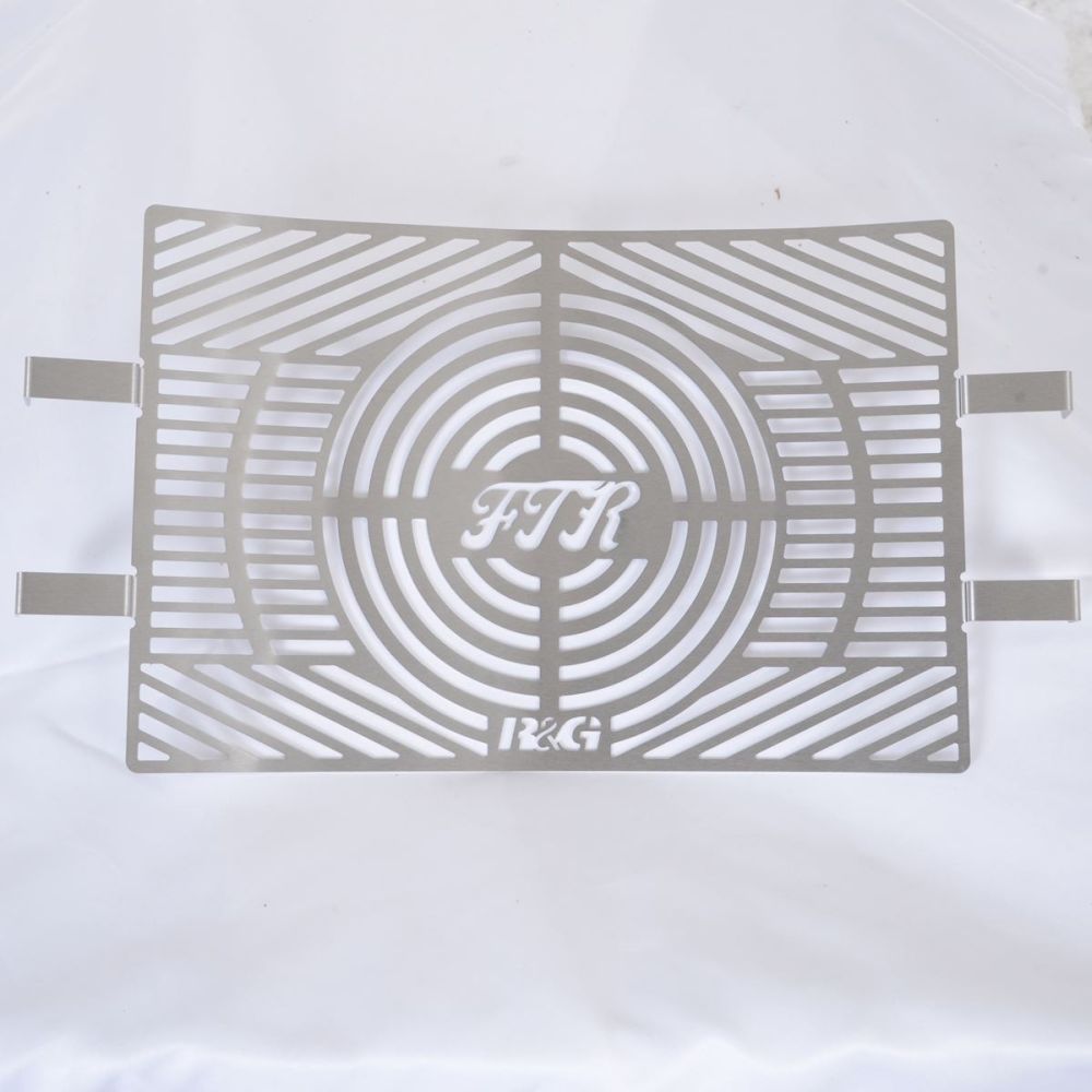 R&G Racing Stainless Steel Branded Radiator Guard For 2019 2024 Indian Motorcycles FTR1200