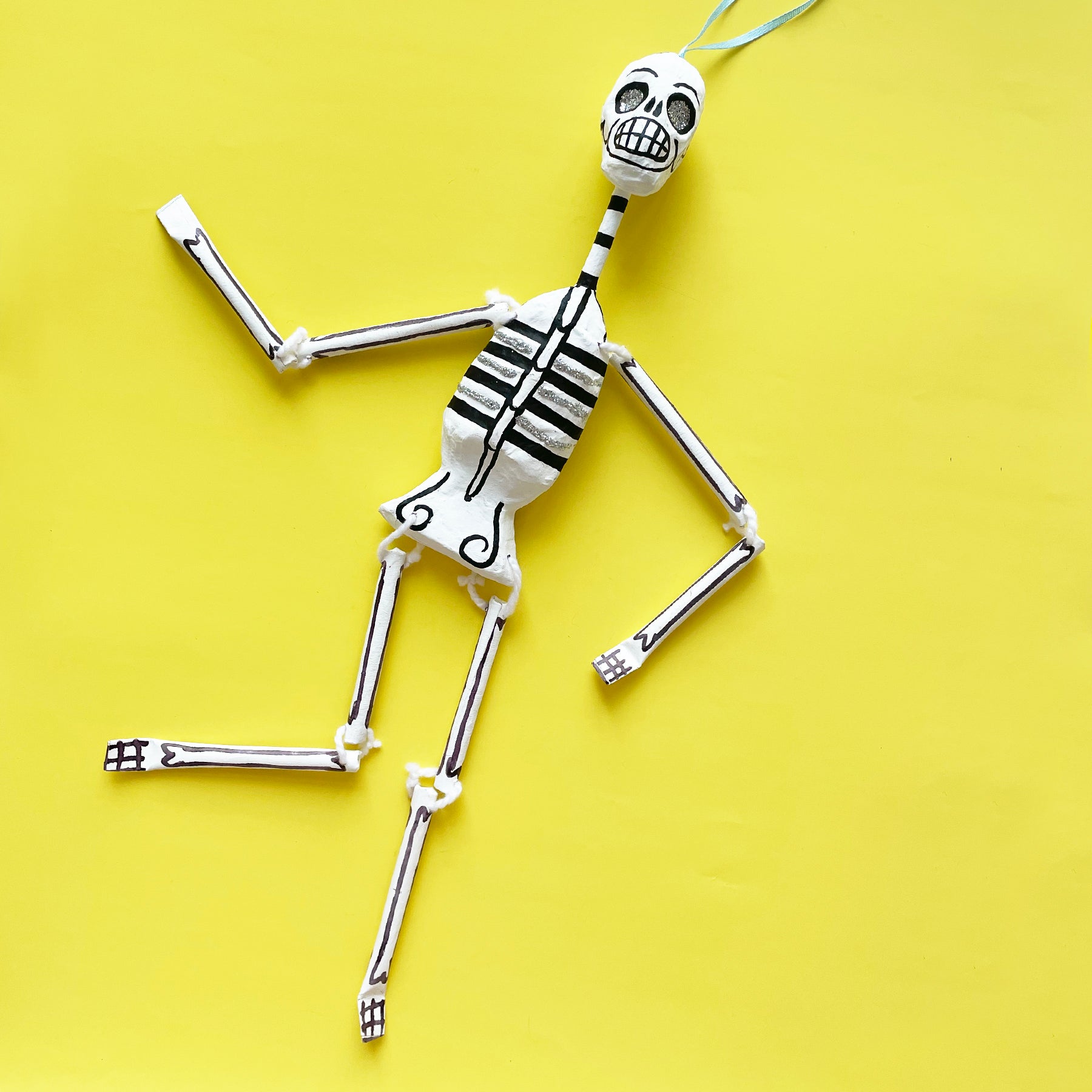 MEXICAN FOLK ART Lanky Skeleton