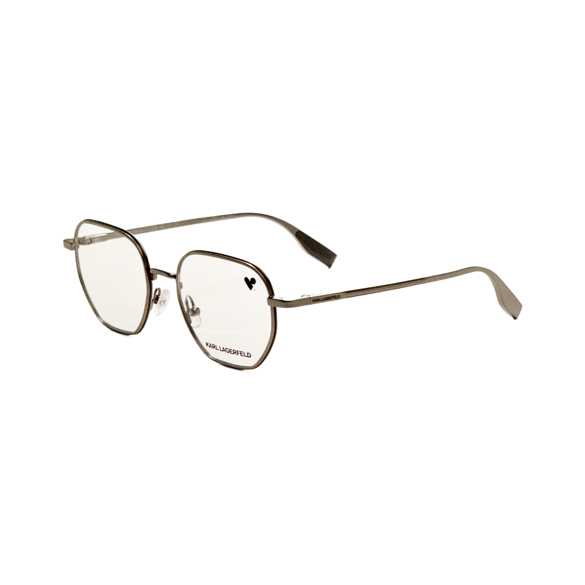 2401 Karl Lagerfeld Unisex 50mm Matte Light Ruthenium Opticals KL351 043