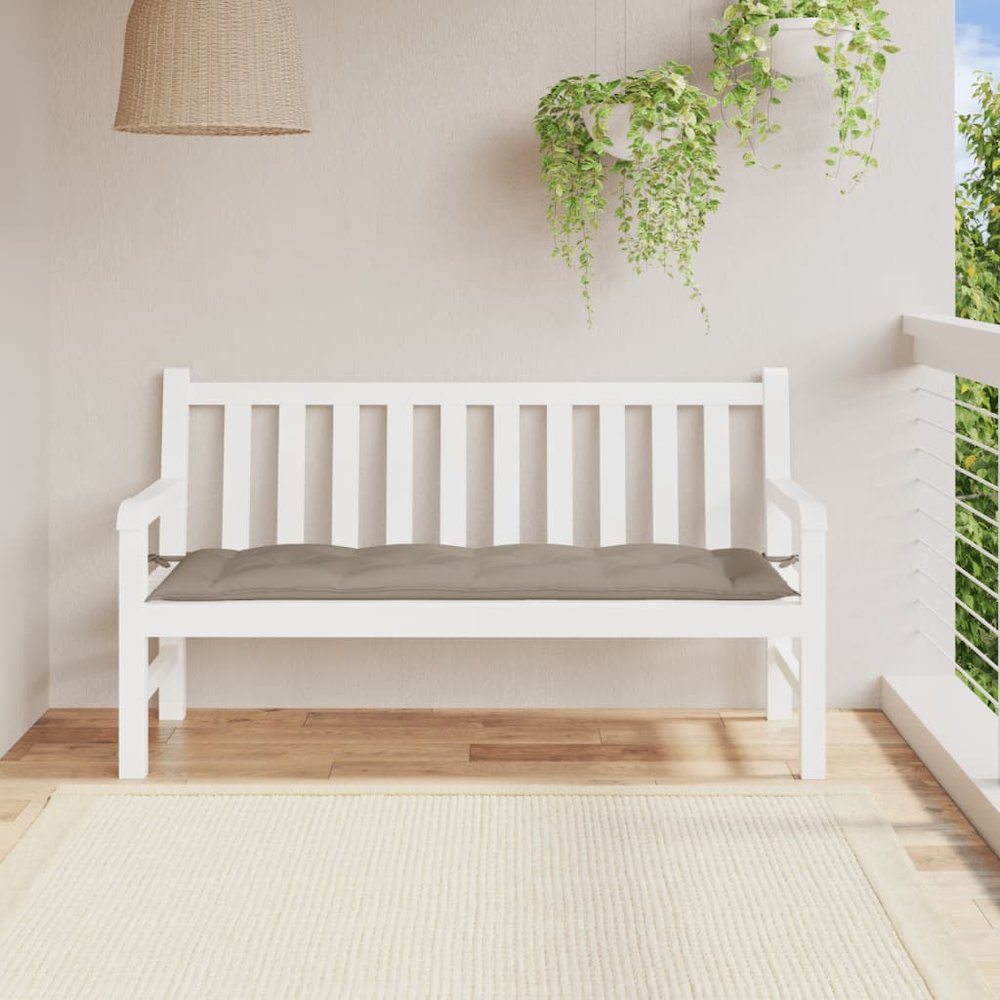 2736 Garden Bench Cushion Taupe 59.1"x19.7"x2.8" Fabric  314964