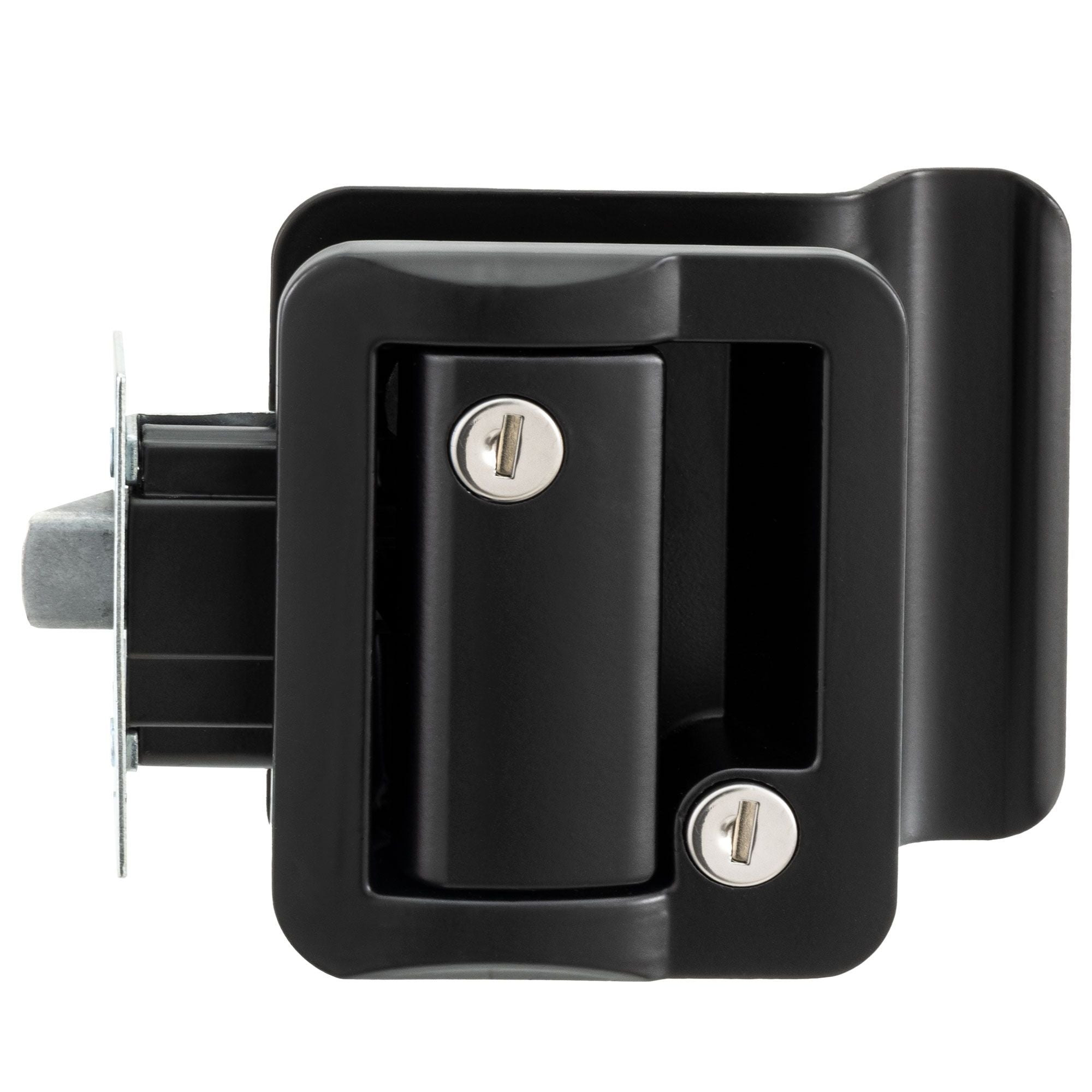  B TOUGHGRADE /B  RV Door Lock   Paddle Entry with Deadbolt   Black