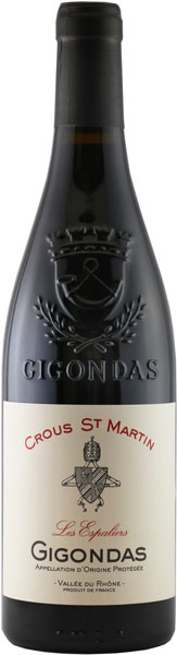 GRAPE EXPECTATIONS 2023 Crous St Martin Gigondas “Les Espaliers”, Rhone Valley, France