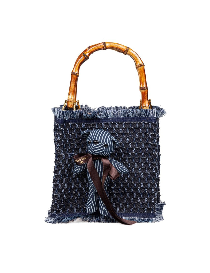 2934 Dark Blue Pepe Small Denim Bag