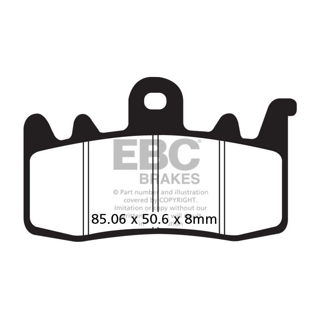 EBC V Pad Semi Sintered Brake Pads Front for Harley