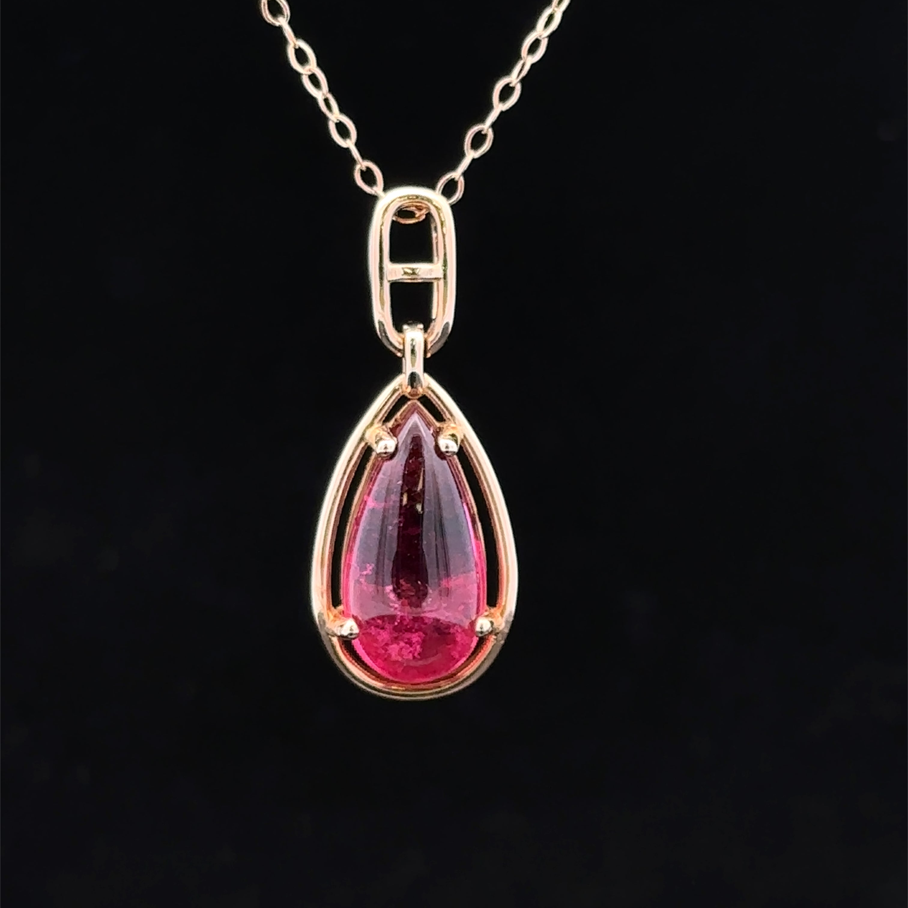 TT JEWELRY RETAIL  AKA JADE HOUSE Paislee Gold Necklace with Tourmaline
