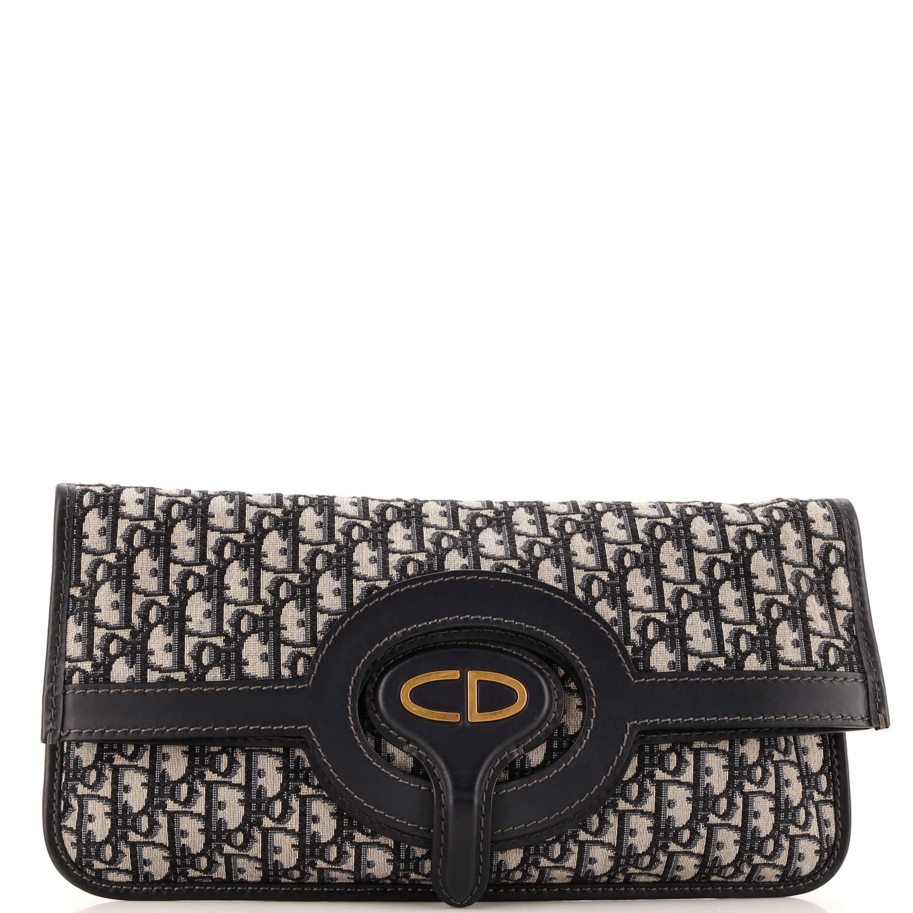 2860 Fold Over Clutch Oblique Canvas