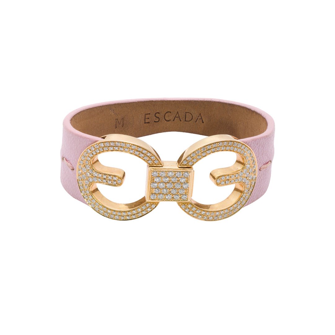 DSF ANTIQUE JEWELRY Escada Eluna Gold Diamond Bracelet