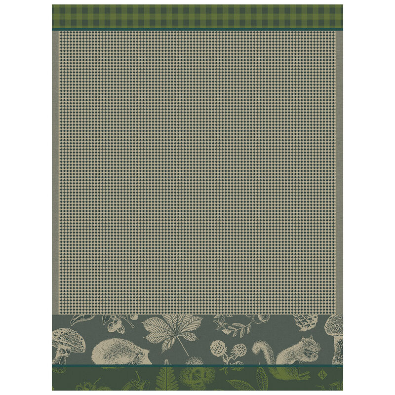 LE JACQUARD FRANCAIS Le Jacquard Français, Dans Les Bois Green Hand Towel, 24x31, 100% Cotton